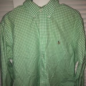 Ralph Lauren Classic Fit Check Button-Down Large L